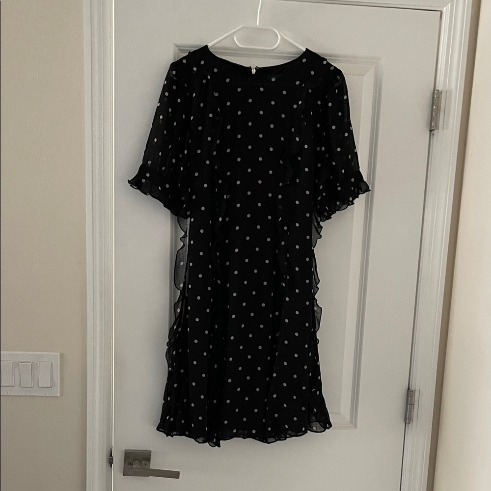 Tommy Hilfiger Black Dress with White Polka Dots